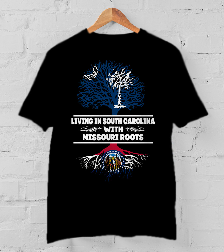 Living In South Carolina With Missouri Roots Emphasized By State Symbols T-Shirt