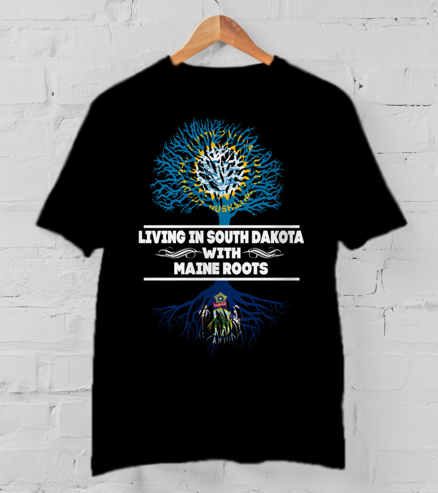 Discover South Dakota Life Embracing Maine Roots With Vibrant Tree T-Shirt