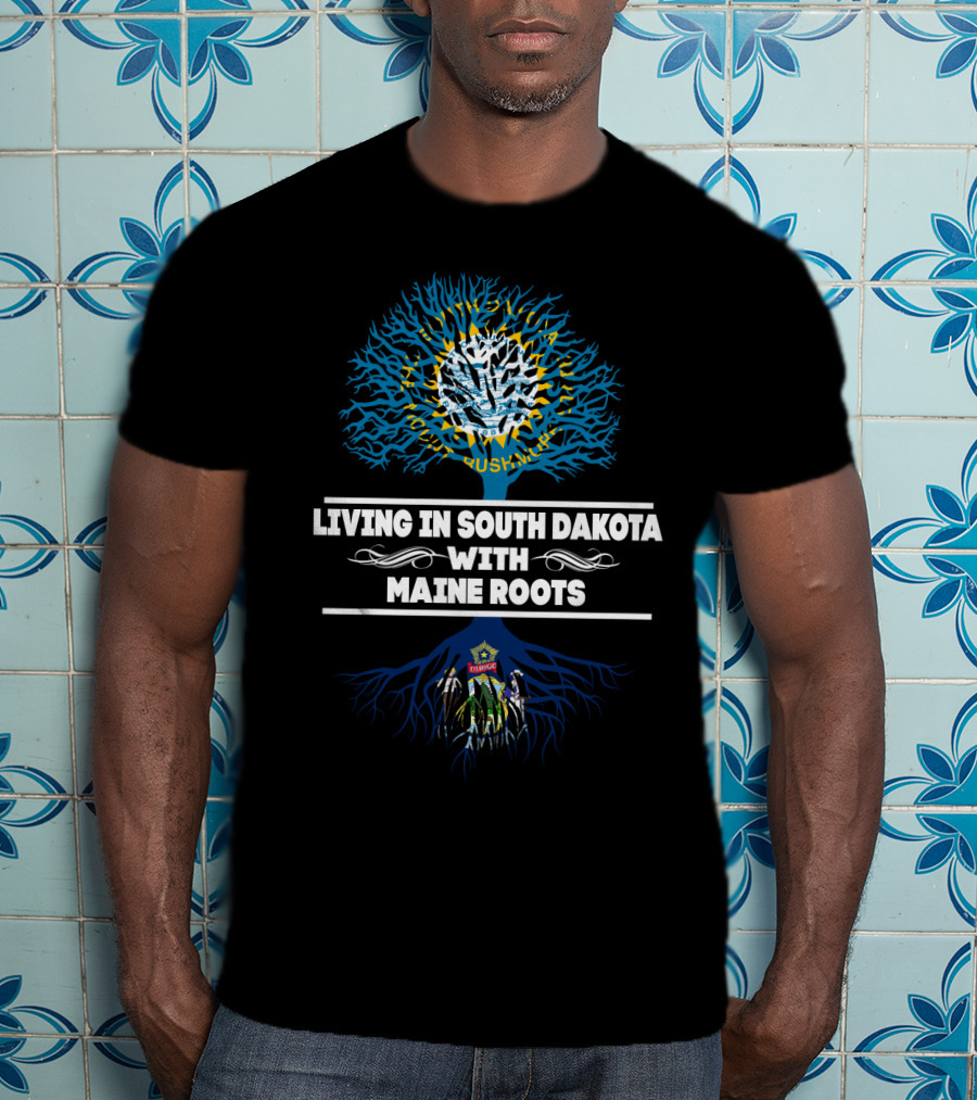 Discover South Dakota Life Embracing Maine Roots With Vibrant Tree T-Shirt