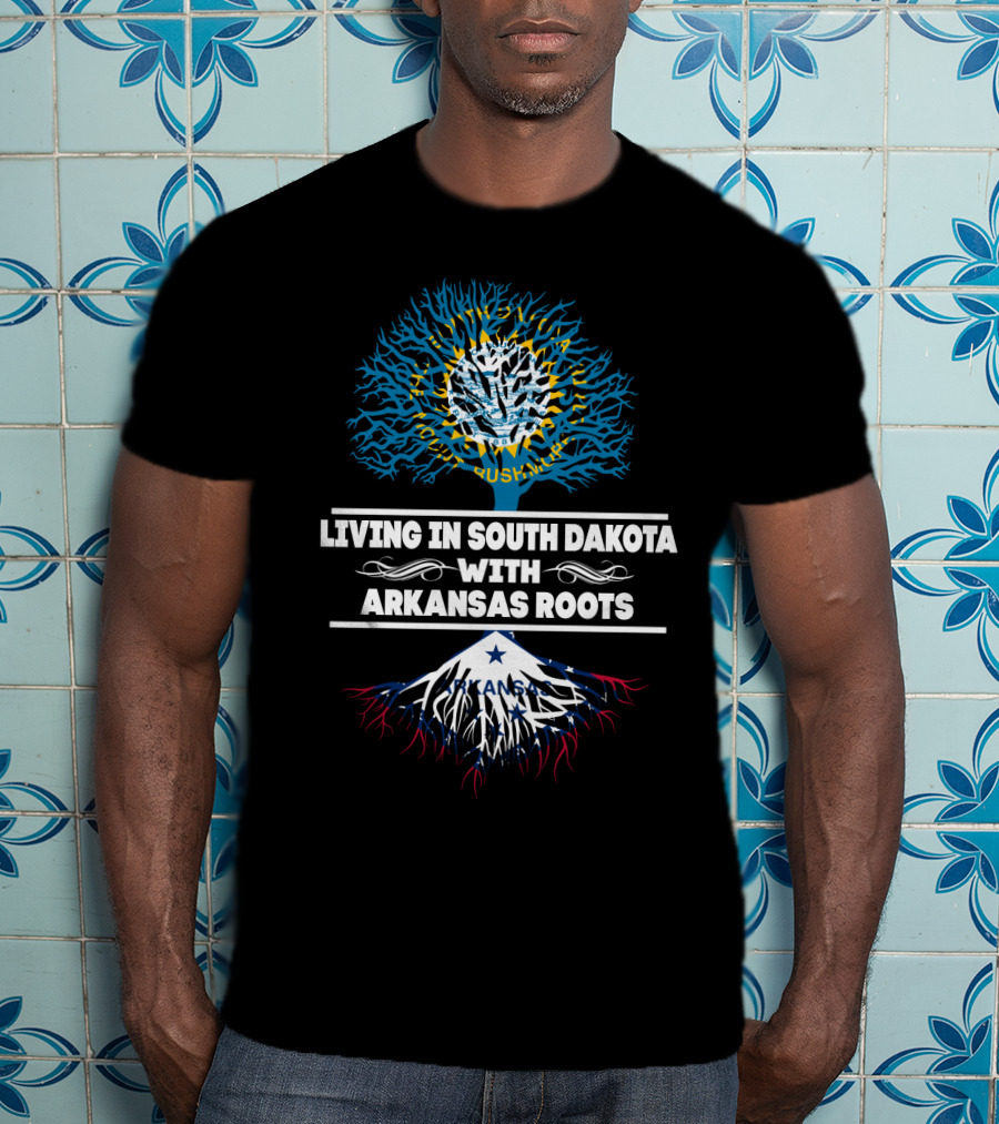 Living In South Dakota With Arkansas Roots Mount Rushmore Tree And Natural Heritage Connection T-Shirt