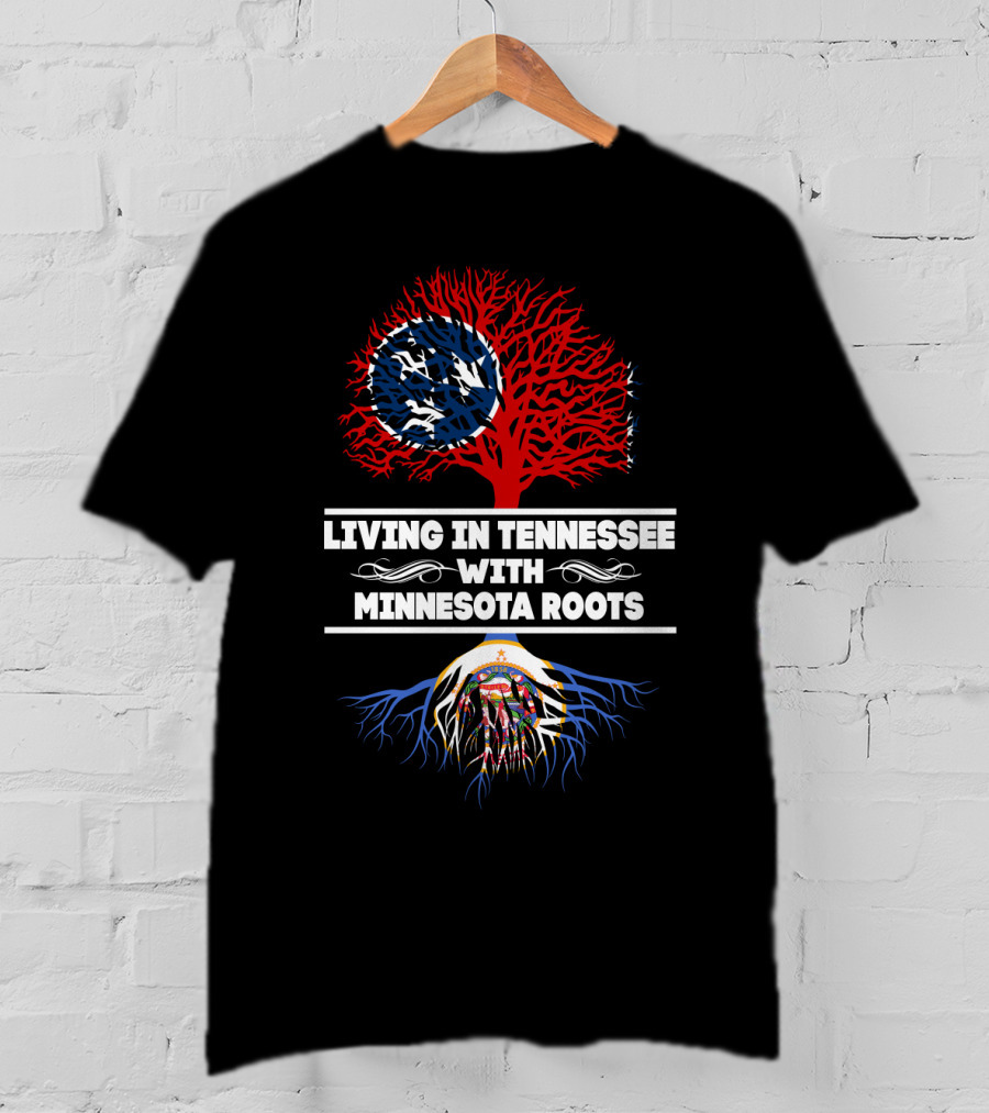 Tennessee Pride With Minnesota Heritage Tree T-Shirt