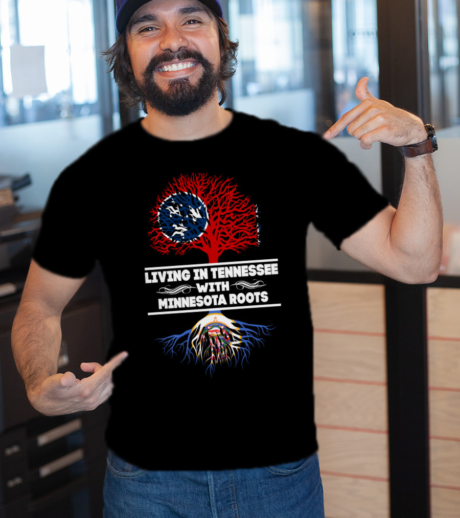 Tennessee Pride With Minnesota Heritage Tree T-Shirt