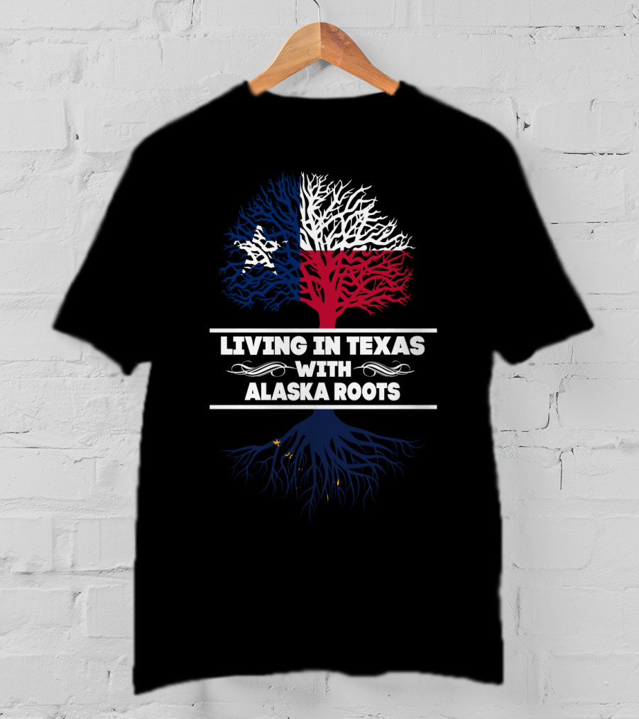 Texas Pride With Alaska Heritage: Lone Star And Northern Roots T-Shirt