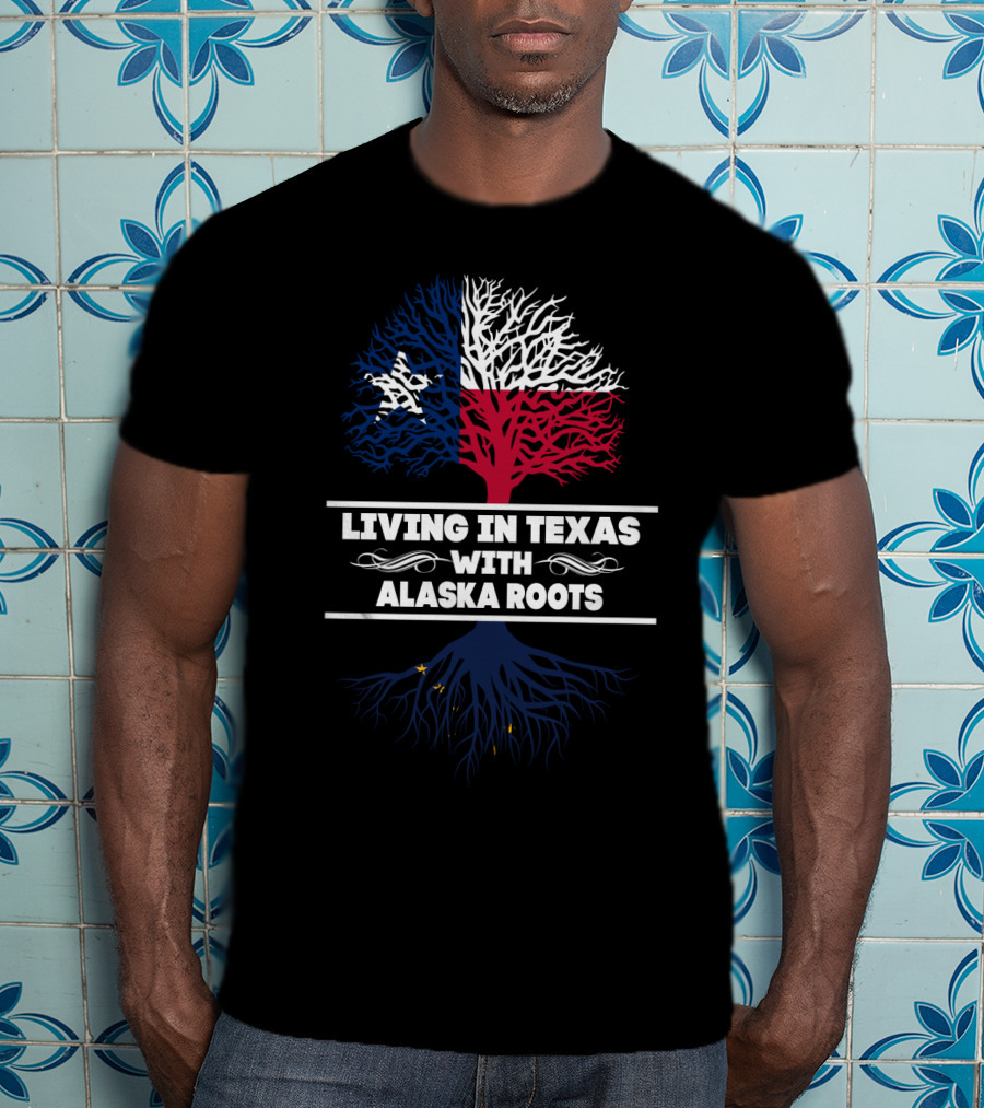 Texas Pride With Alaska Heritage: Lone Star And Northern Roots T-Shirt