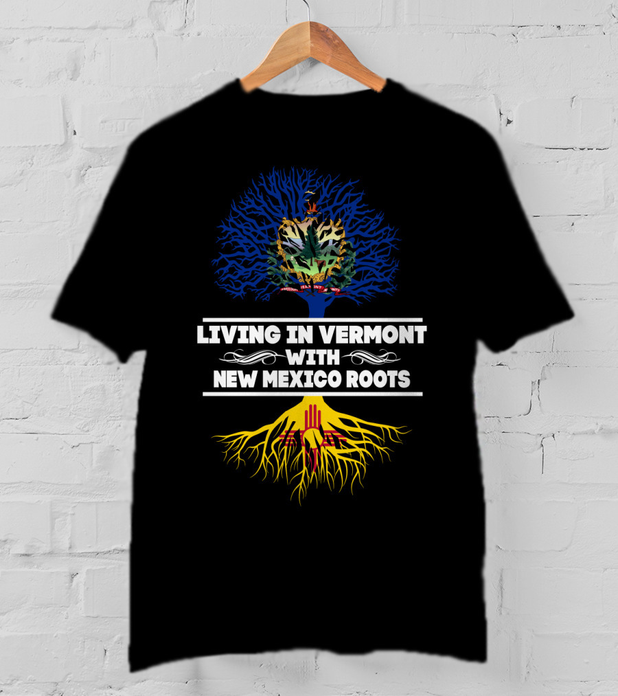 Vermont Residency New Mexico Heritage Tree Symbols T-Shirt
