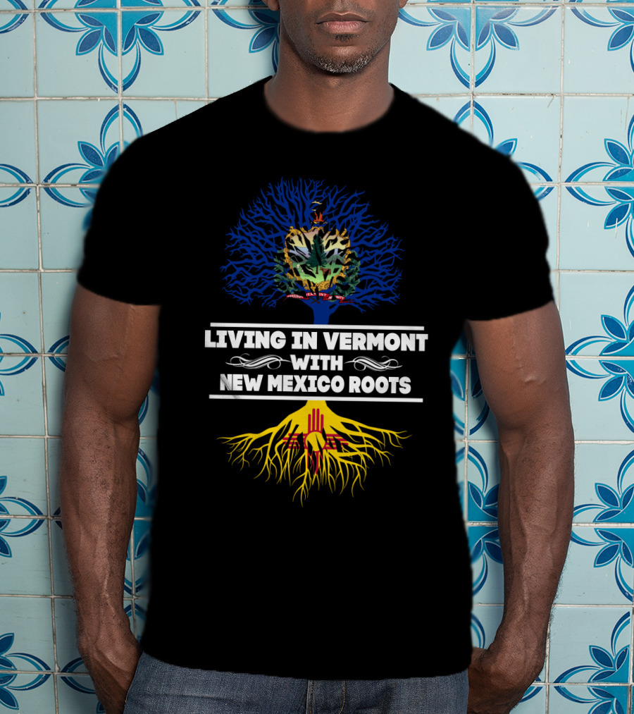 Vermont Residency New Mexico Heritage Tree Symbols T-Shirt