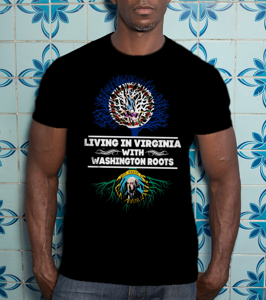 Virginia Living Washington State Roots Tree T-Shirt