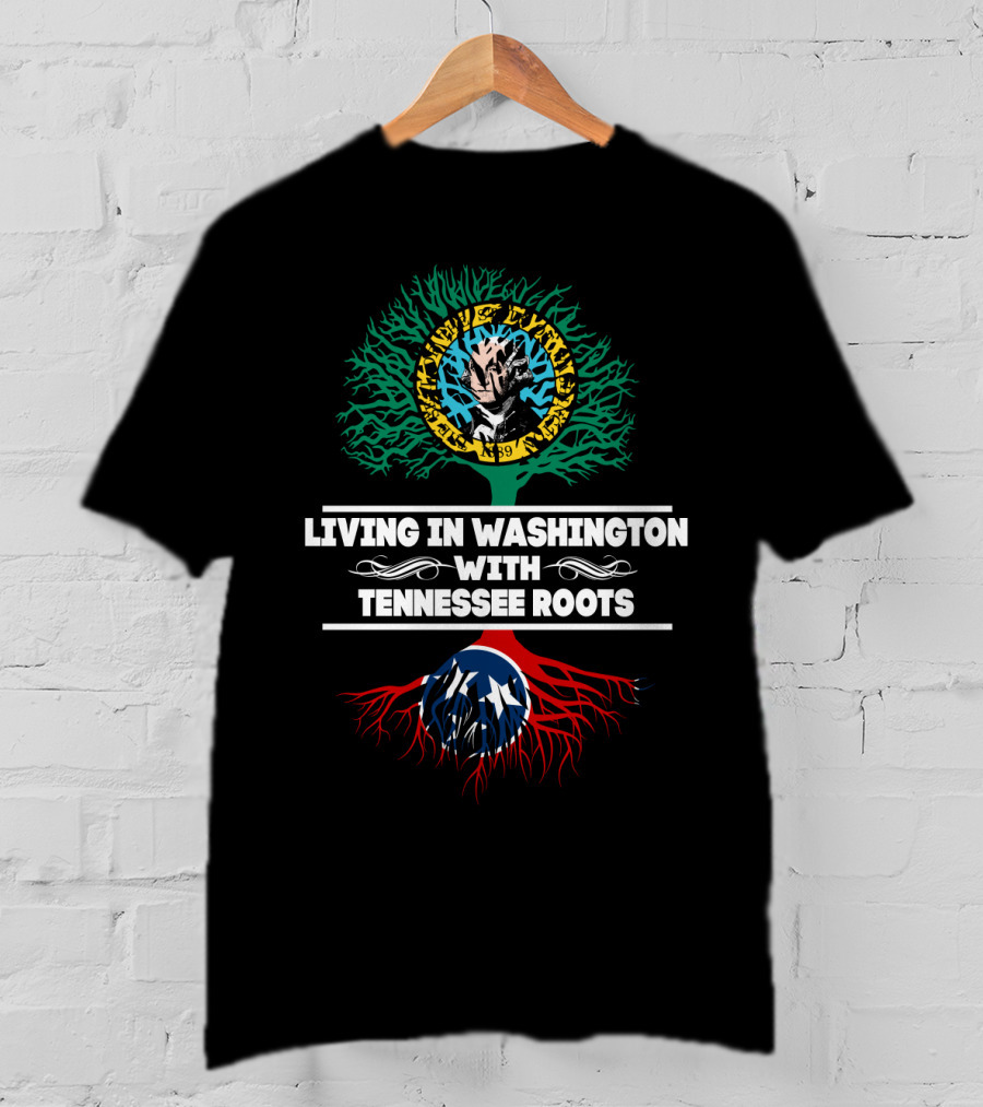 Sturgis Buffalo Chip 1989 Biker Design Living In Washington With Tennessee Roots And Tree T-Shirt