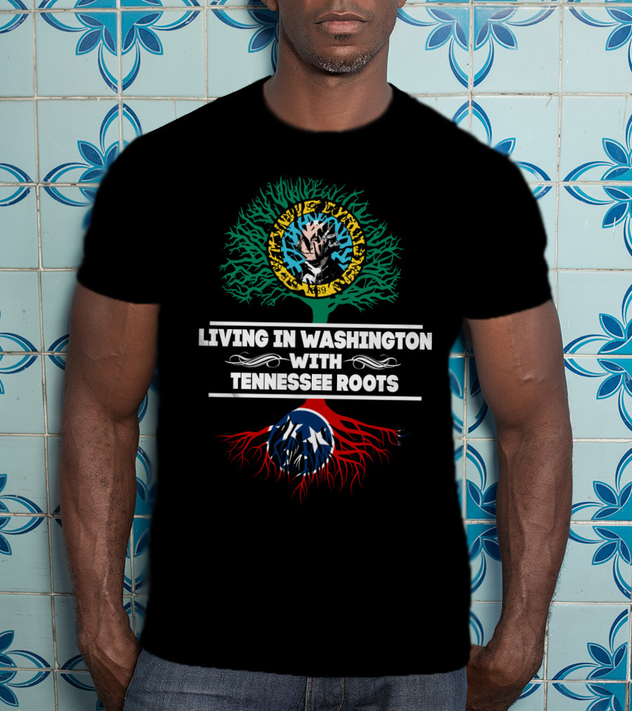 Sturgis Buffalo Chip 1989 Biker Design Living In Washington With Tennessee Roots And Tree T-Shirt