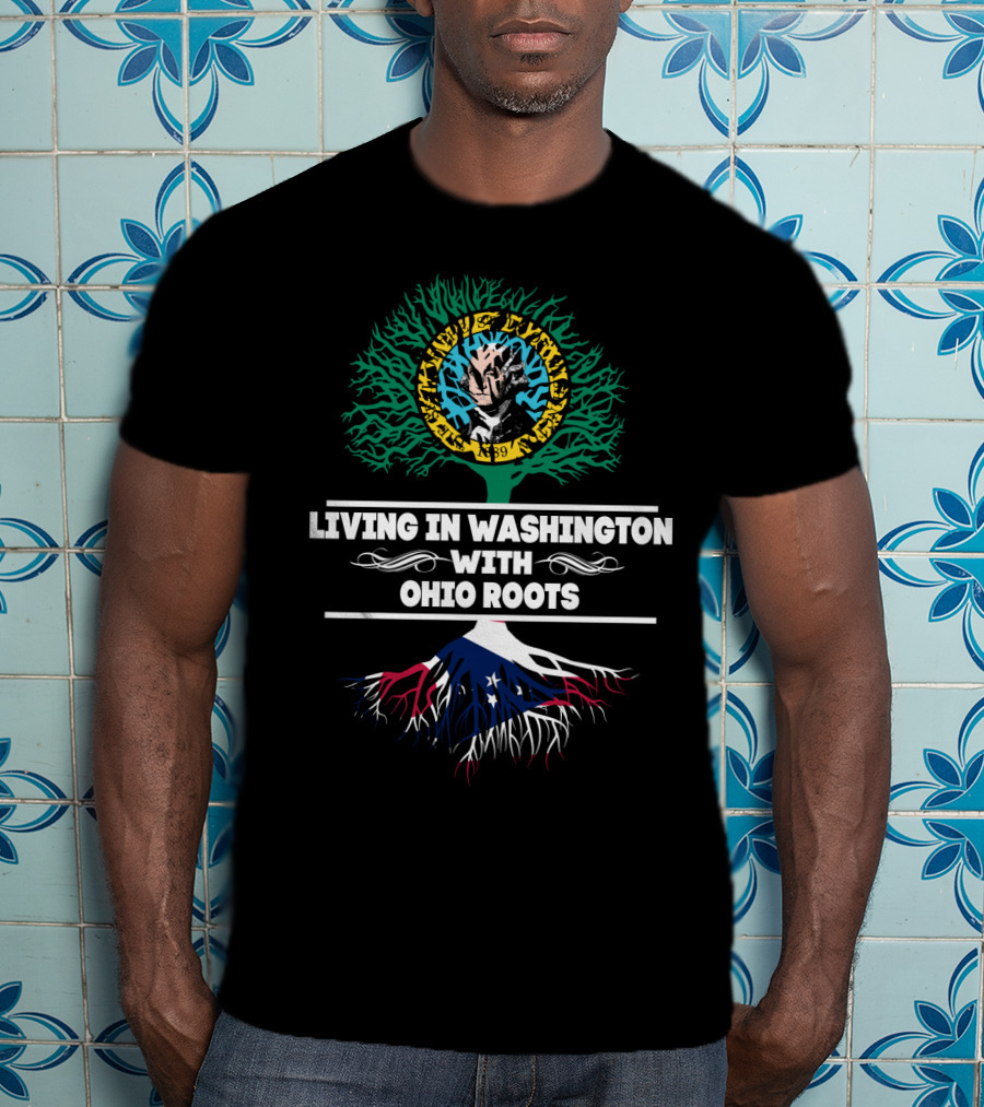 Living In Washington With OHIO Roots - Joker Harley Time Lord Comics T-Shirt