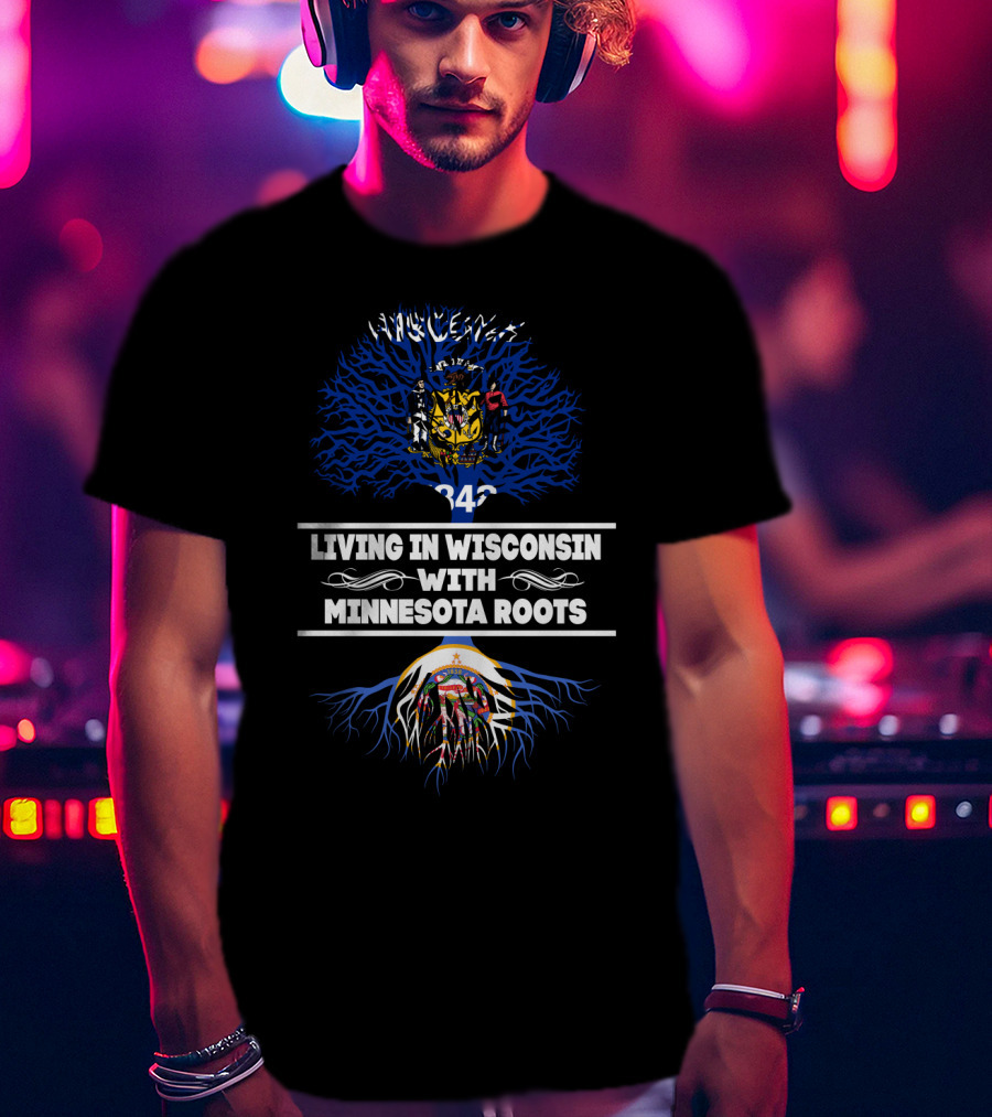 Wisconsin Pride With Minnesota Heritage: State Symbols And Roots T-Shirt