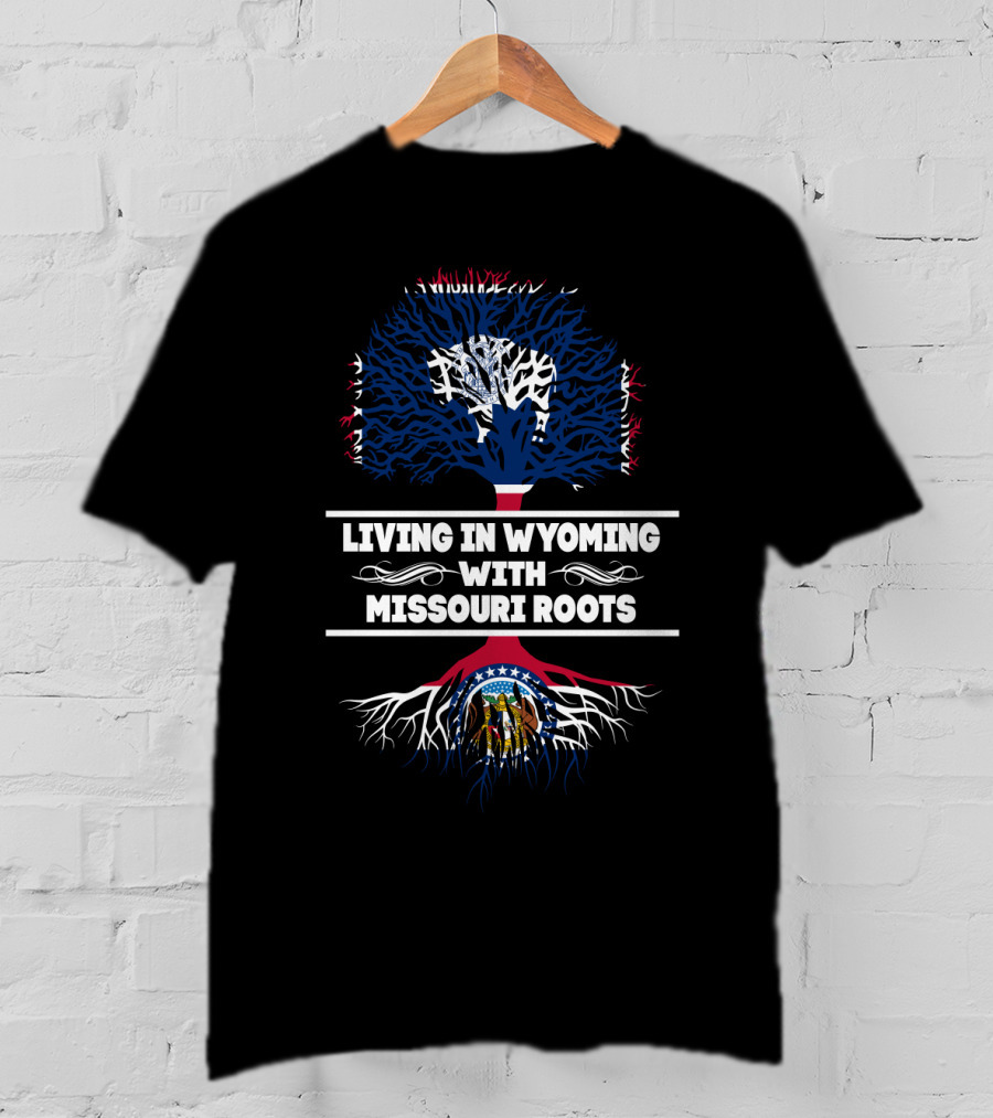 Wyoming Lifestyle While Celebrating Deep Missouri Heritage With State-Themed Tree T-Shirt