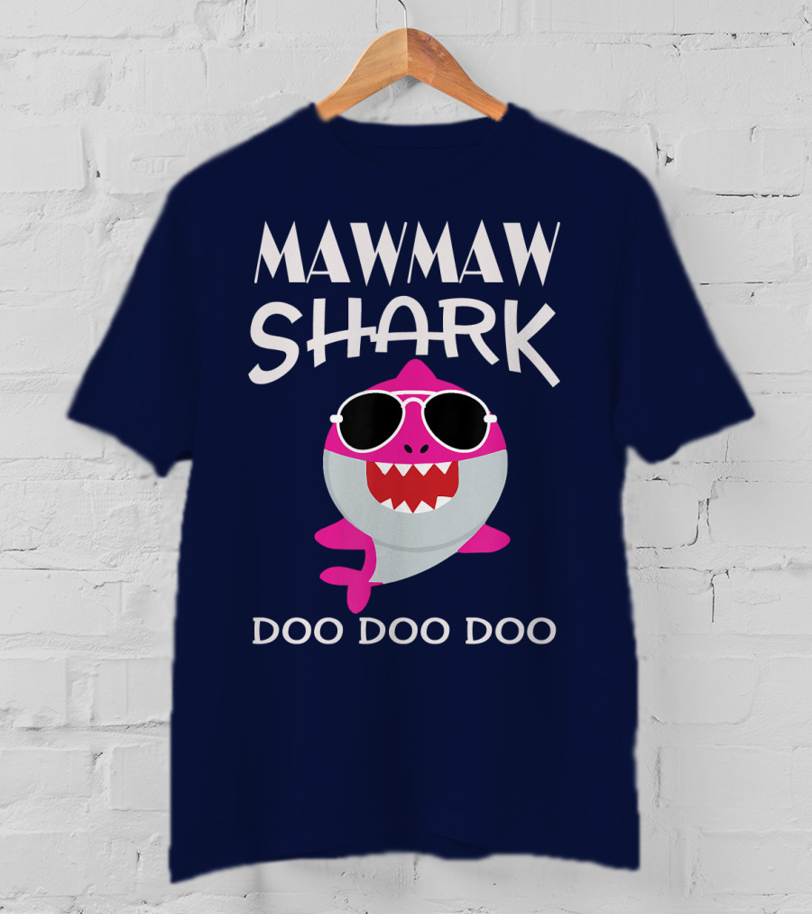 Mawmaw Shark Doo Doo Doo Sunglasses Fun T-Shirt