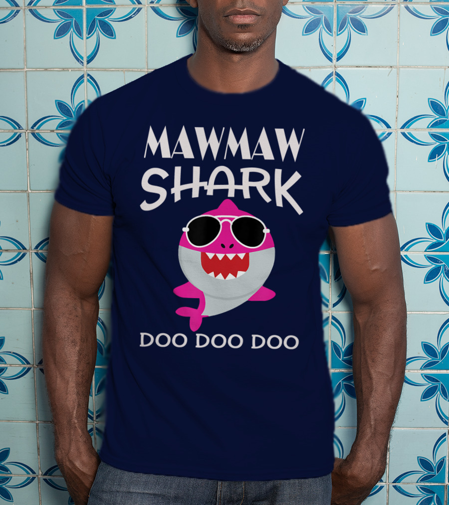 Mawmaw Shark Doo Doo Doo Sunglasses Fun T-Shirt