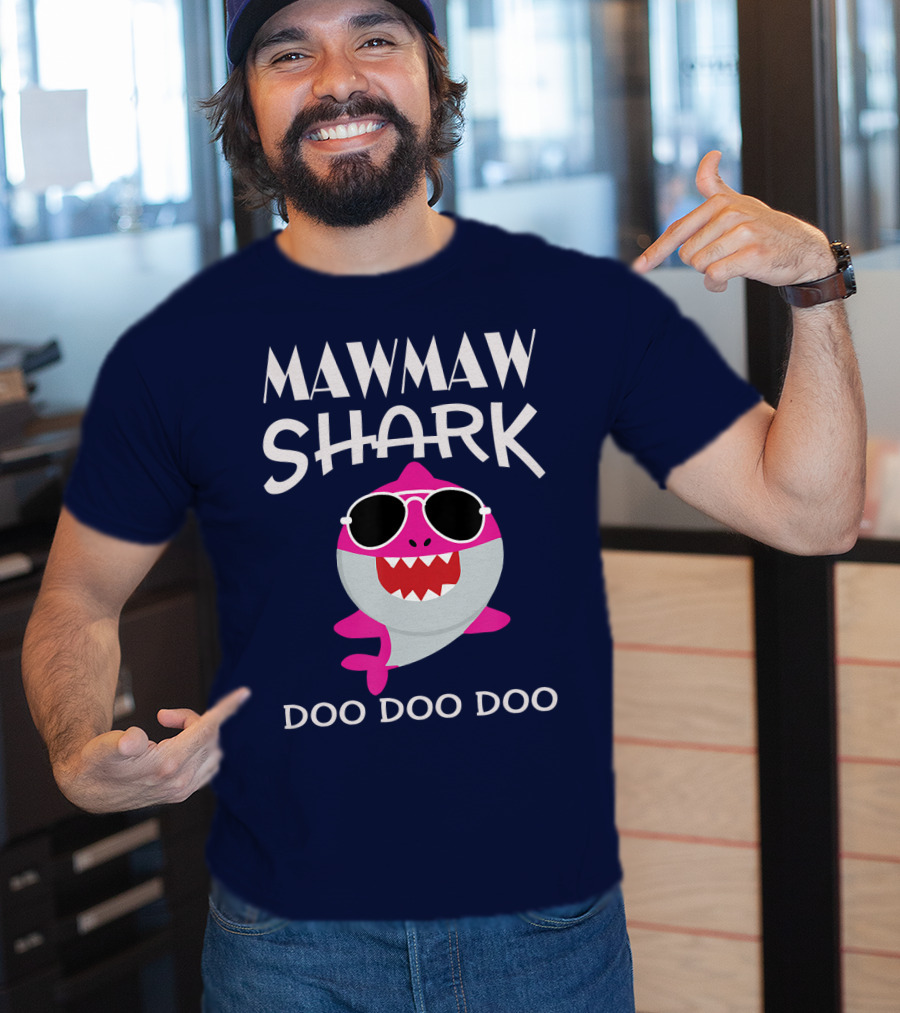 Mawmaw Shark Doo Doo Doo Sunglasses Fun T-Shirt