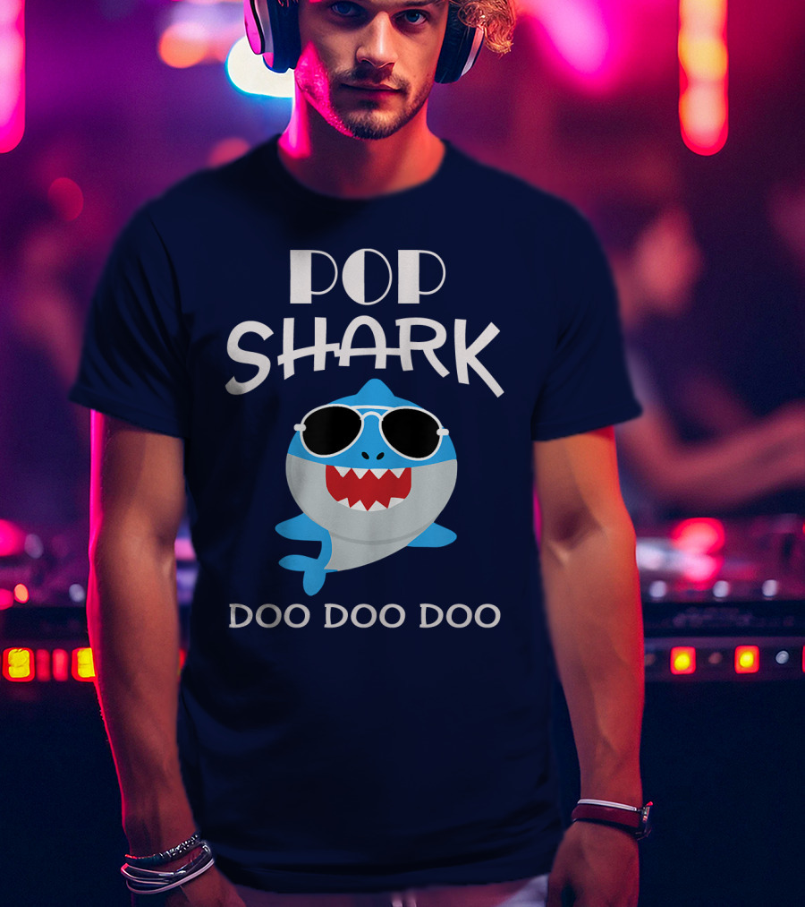 Pop Shark Doo Doo Doo Sunglasses Fun T-Shirt