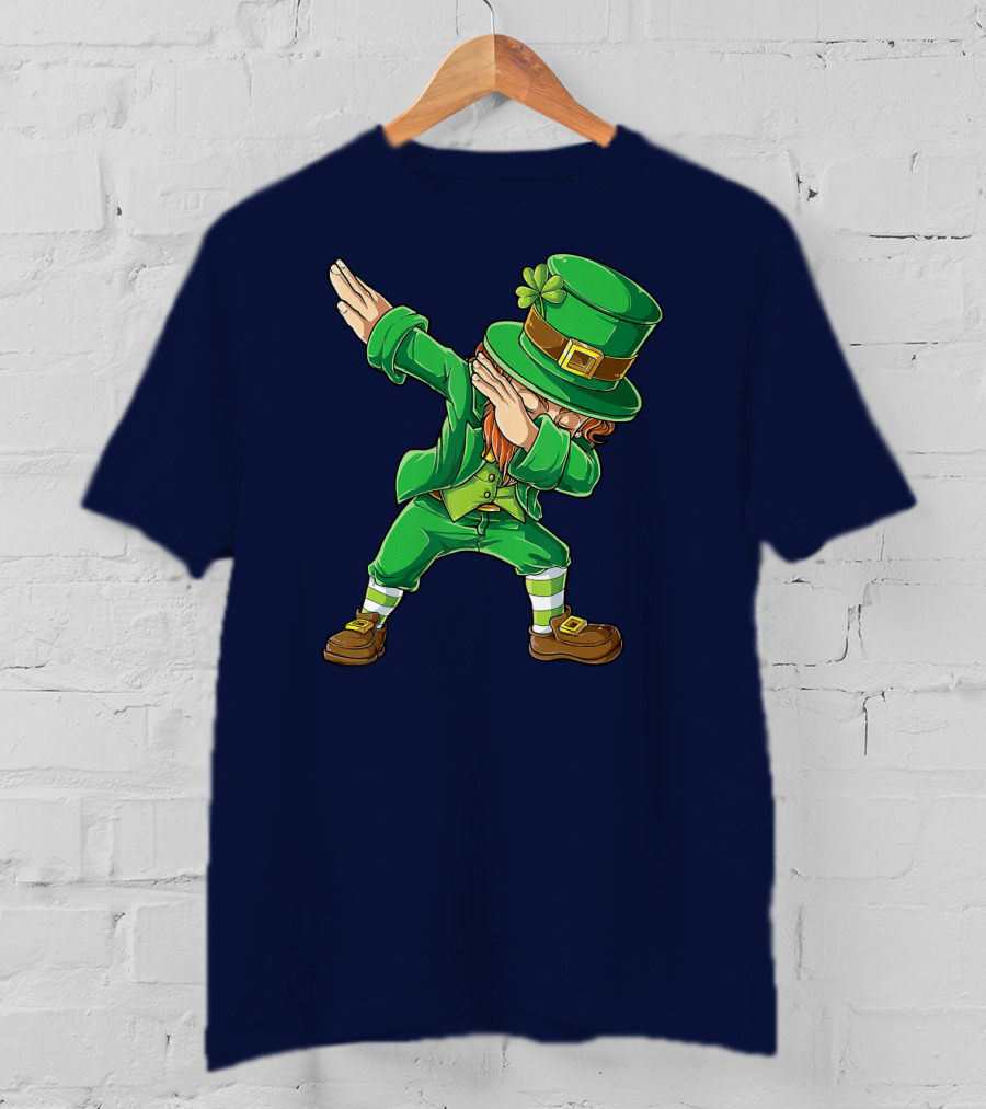 St Patricks Day Leprechaun Dabbing Boys Dab T-Shirt
