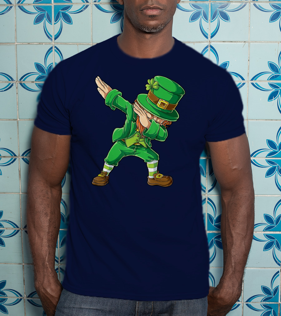 St Patricks Day Leprechaun Dabbing Boys Dab T-Shirt