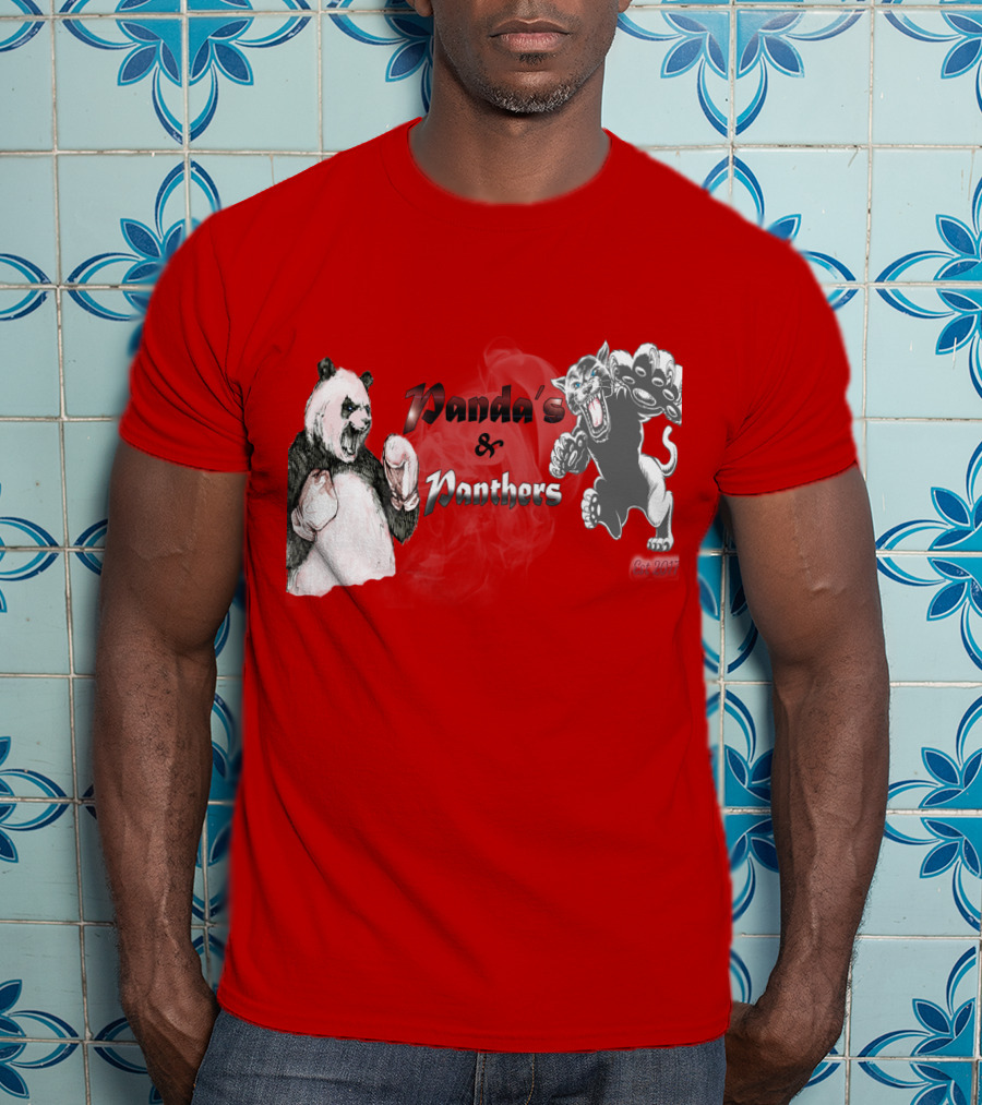 Panda's And Panthers Boxing Face-Off T-Shirt