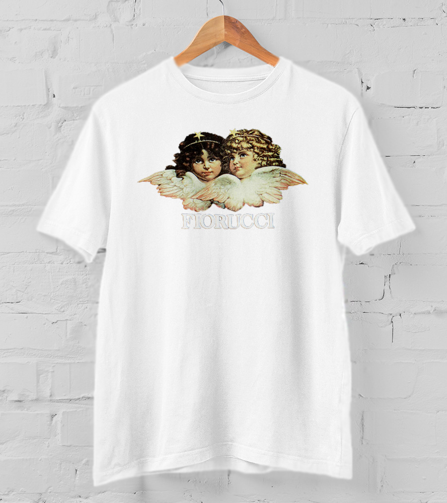 Fiorucci Angel Graphic Crop Top With Cherub T-Shirt