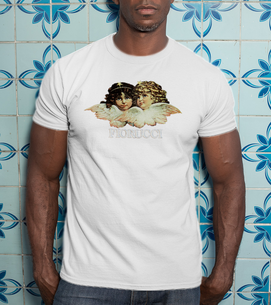 Fiorucci Angel Graphic Crop Top With Cherub T-Shirt