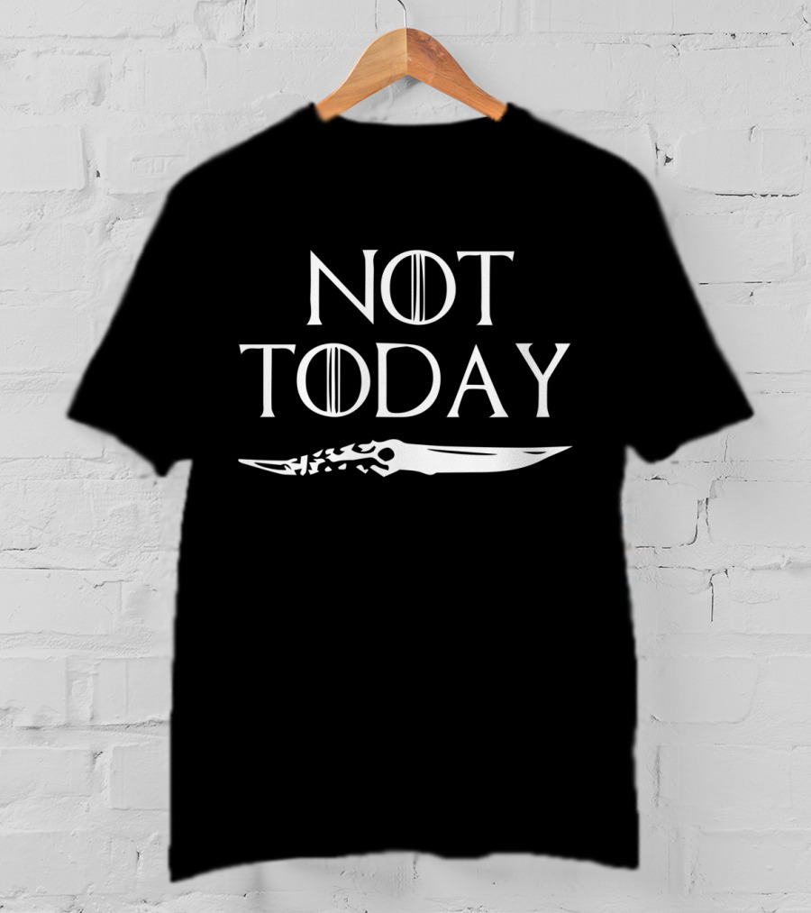 Not Today Game Of Thrones Sword Iconic T-Shirt