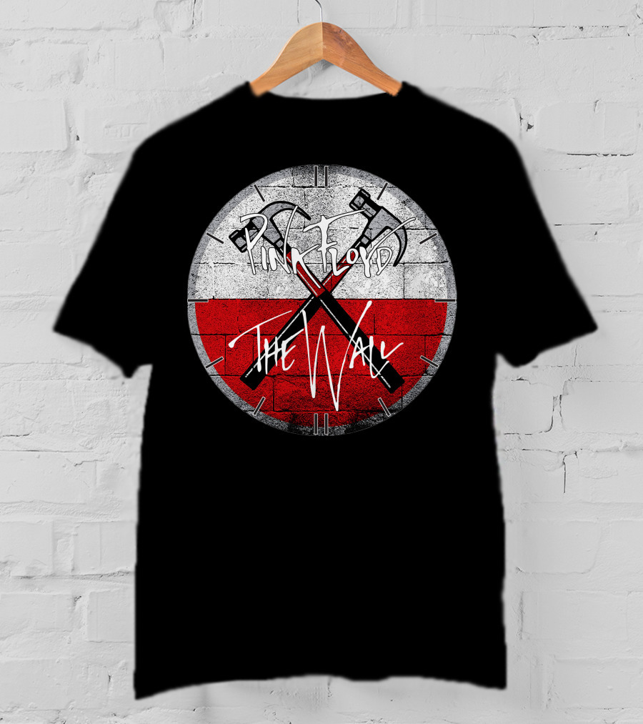 Pink Floyd The Wall Crossed Hammers Brick Circle T-Shirt
