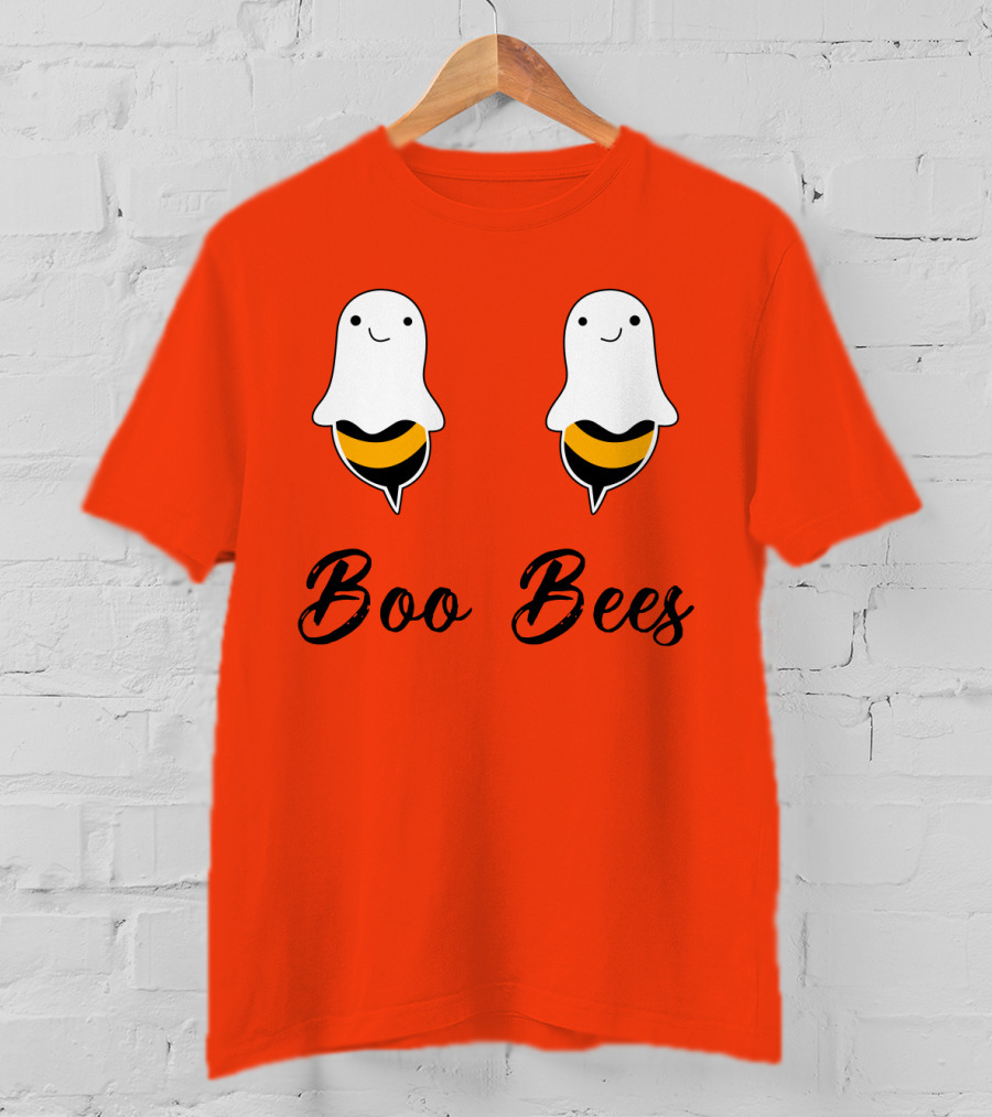 Boo Bees Funny Ghost Bee Pun Halloween T-Shirt