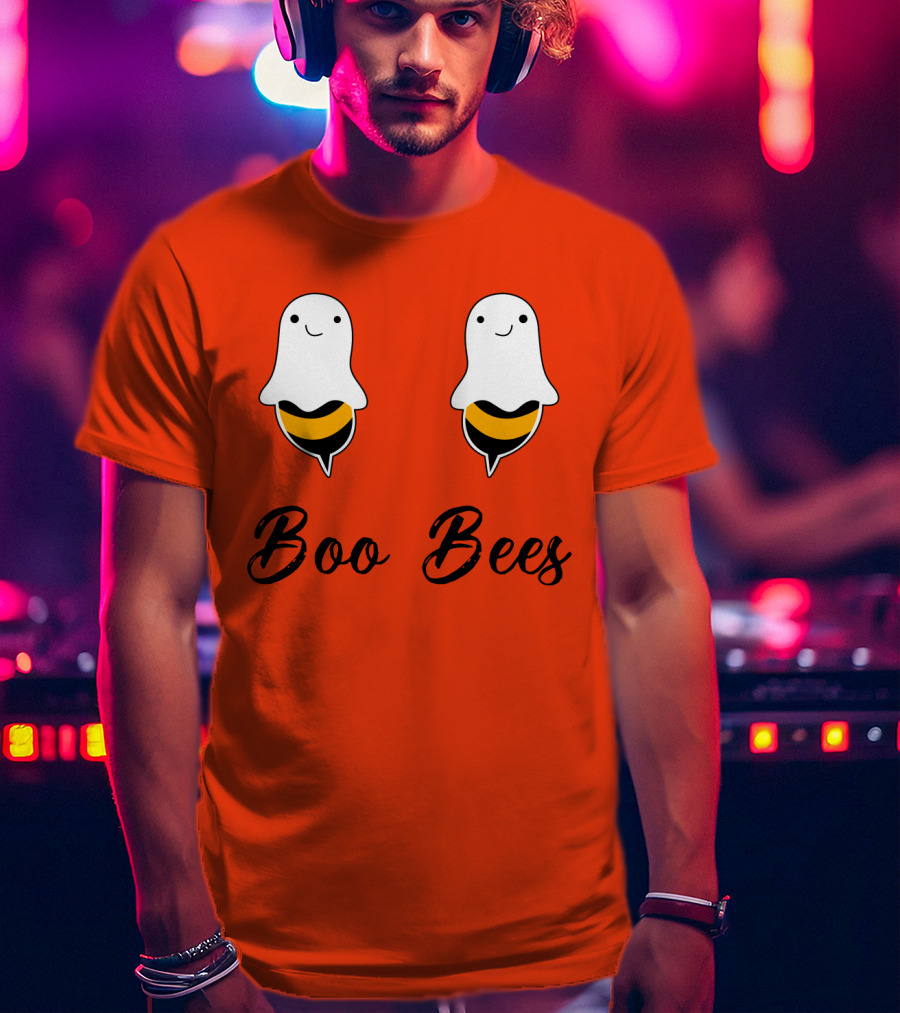 Boo Bees Funny Ghost Bee Pun Halloween T-Shirt