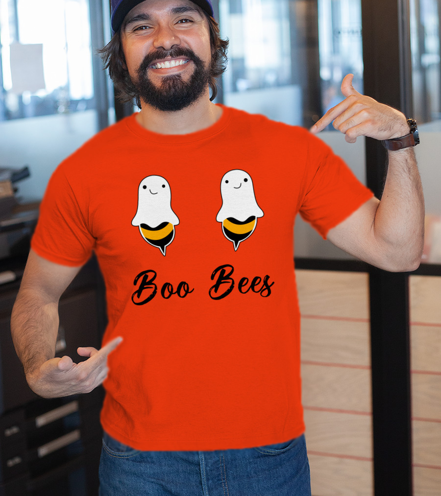 Boo Bees Funny Ghost Bee Pun Halloween T-Shirt