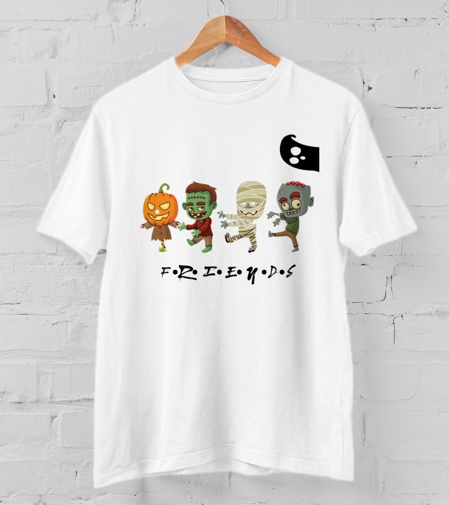 FRIENDS Horror Characters Abbey Road T-Shirt