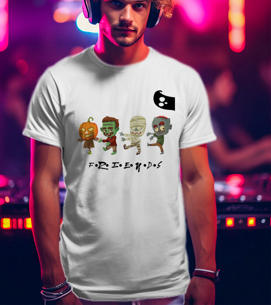 FRIENDS Horror Characters Abbey Road T-Shirt