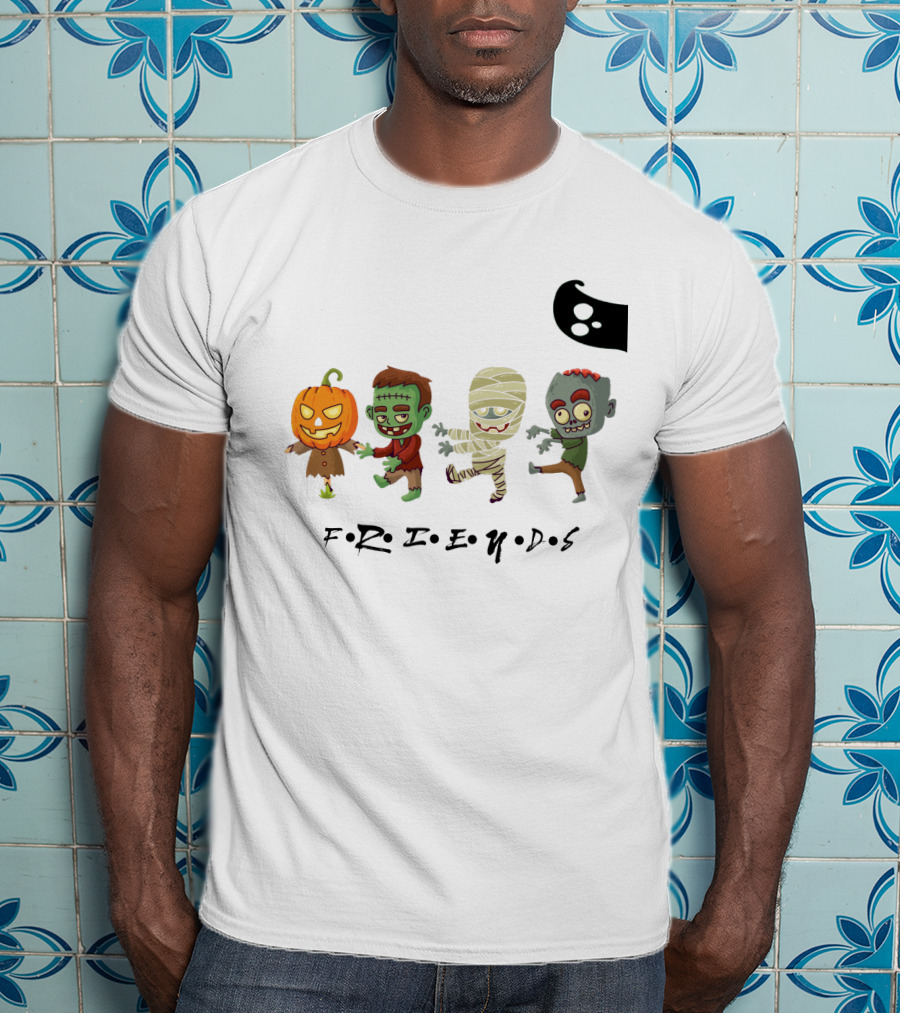 FRIENDS Horror Characters Abbey Road T-Shirt