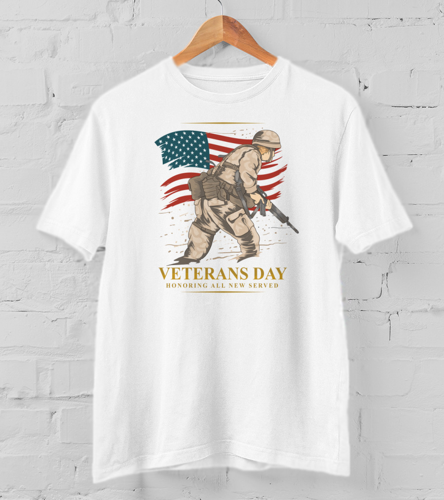 Veterans Day Honoring All New Served Memorial T-Shirt