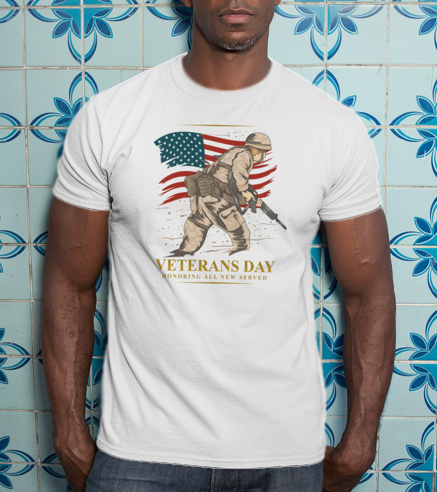 Veterans Day Honoring All New Served Memorial T-Shirt