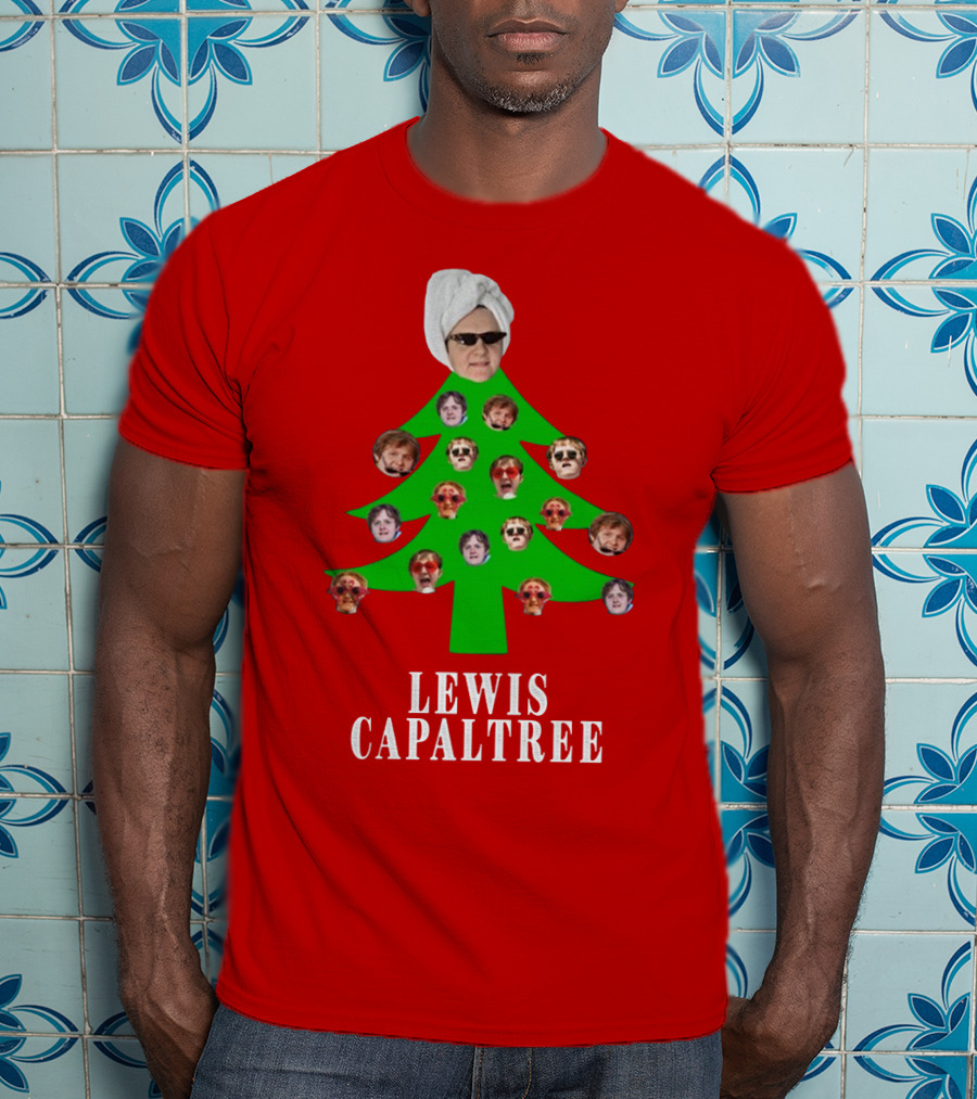 Lewis Capaltree Christmas Tree Face Collage Jumper T-Shirt