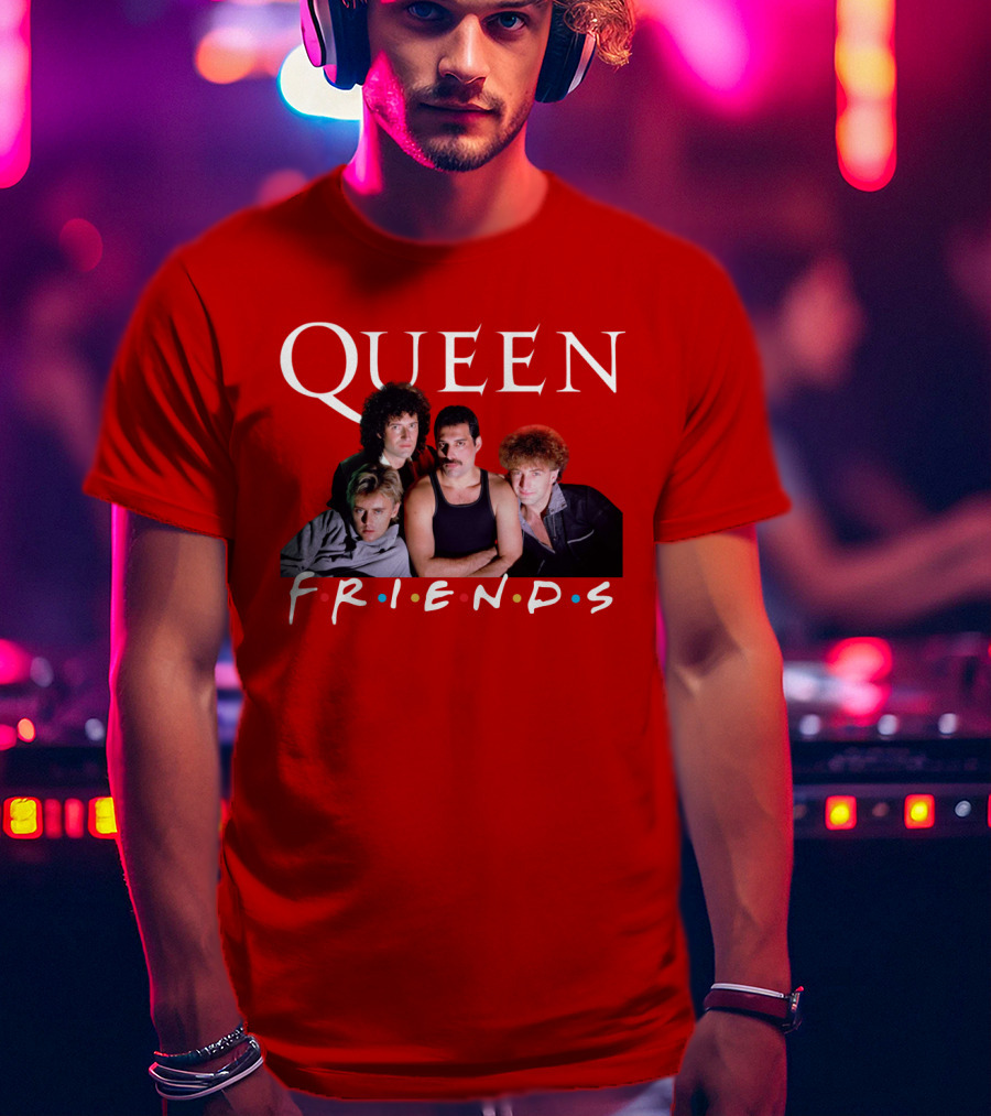Queen Band Friends TV Show Mashup T-Shirt