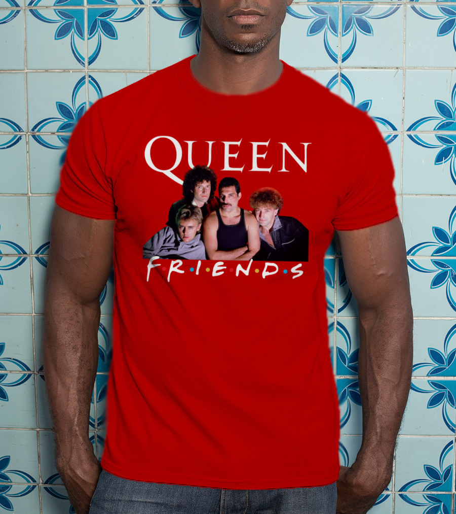 Queen Band Friends TV Show Mashup T-Shirt