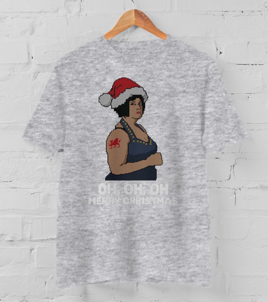 Nessa Oh Oh Oh Merry Christmas Santa Hat Jumper T-Shirt