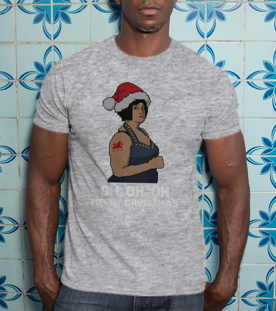 Nessa Oh Oh Oh Merry Christmas Santa Hat Jumper T-Shirt