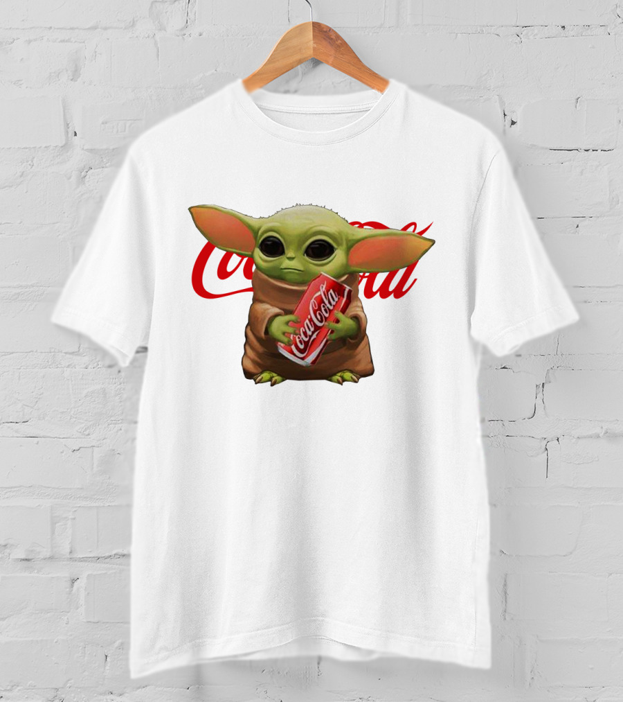 Baby Yoda Holding Coca Cola Iconic Red T-Shirt