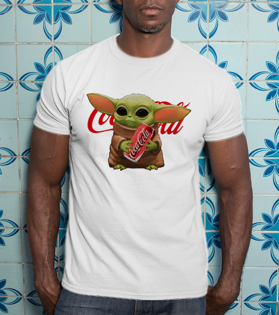 Baby Yoda Holding Coca Cola Iconic Red T-Shirt
