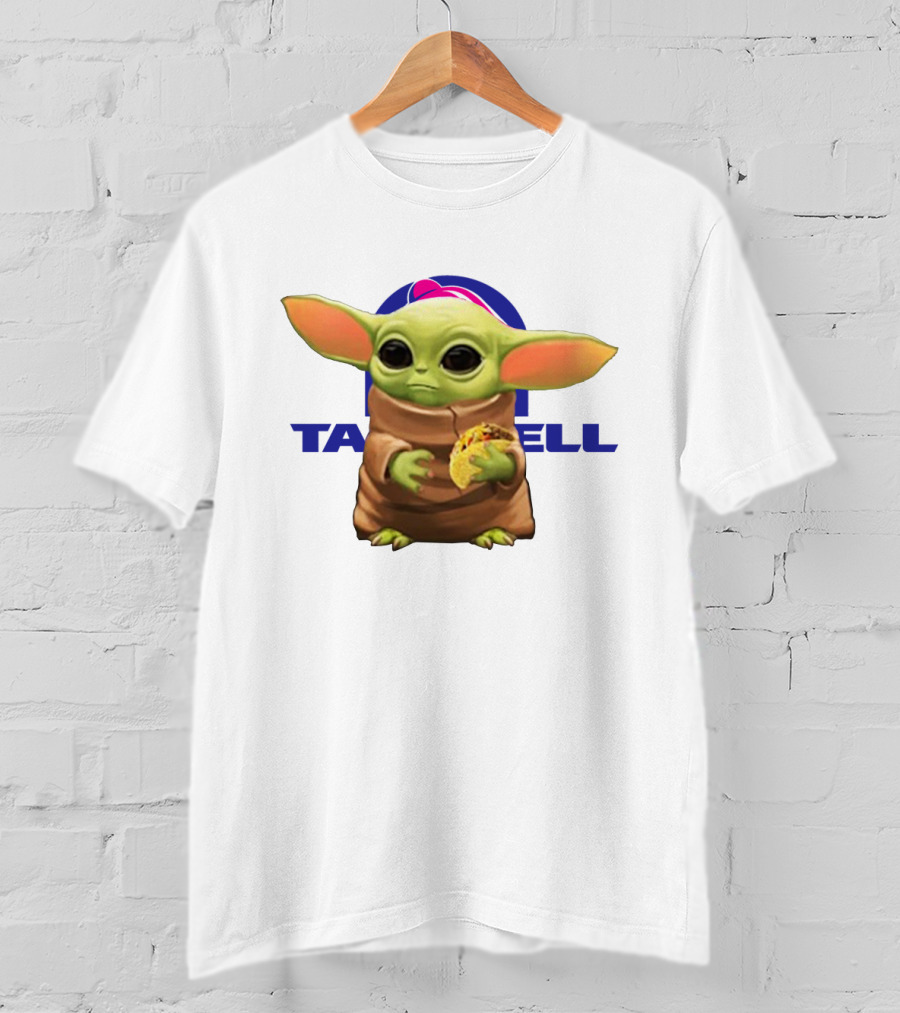 Baby Yoda Holding Taco Bell Taco T-Shirt