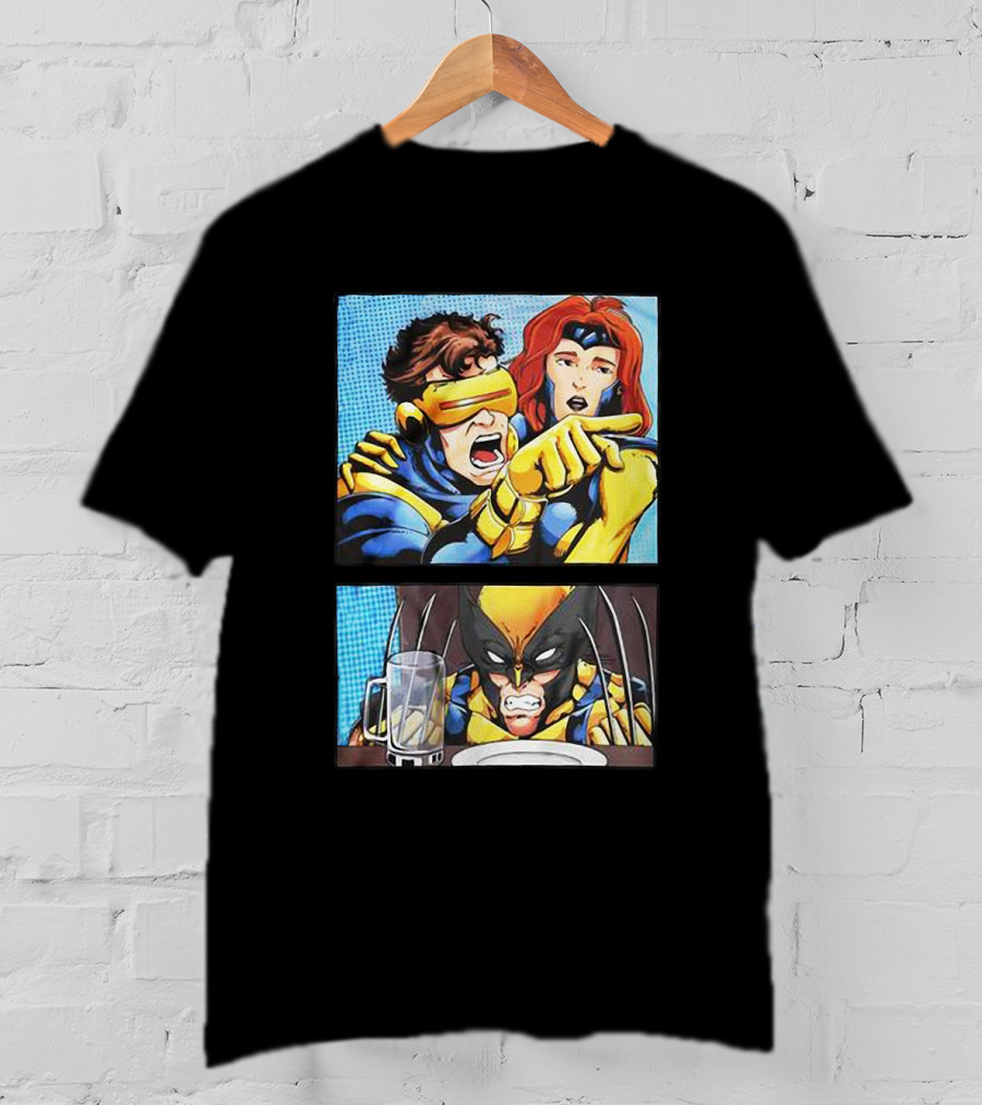 Cyclops And Jean Grey Arguing With Wolverine Meme T-Shirt