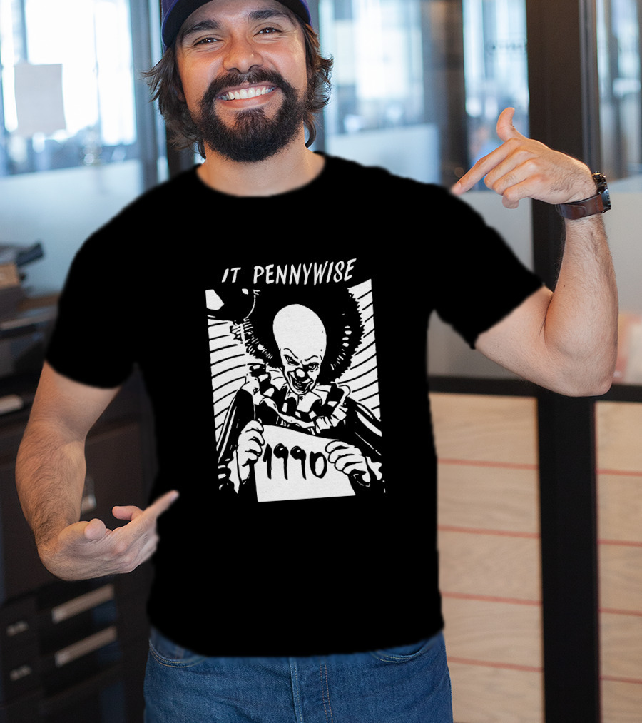 It Pennywise 1990 Classic Movie Iconic Horror Clown T-Shirt