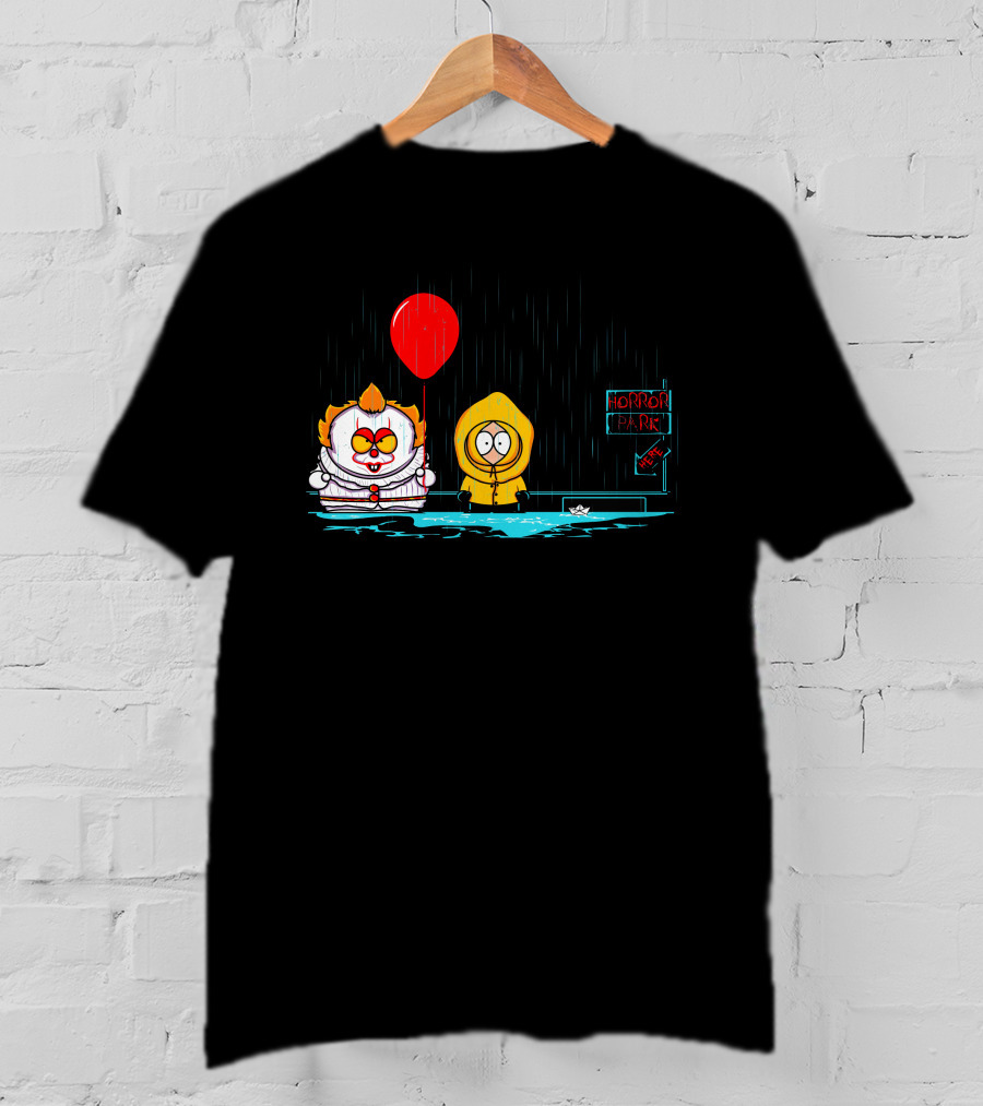 Pennywise IT Horror Park Here Rain Balloon Georgie T-Shirt
