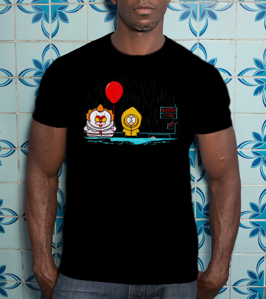 Pennywise IT Horror Park Here Rain Balloon Georgie T-Shirt