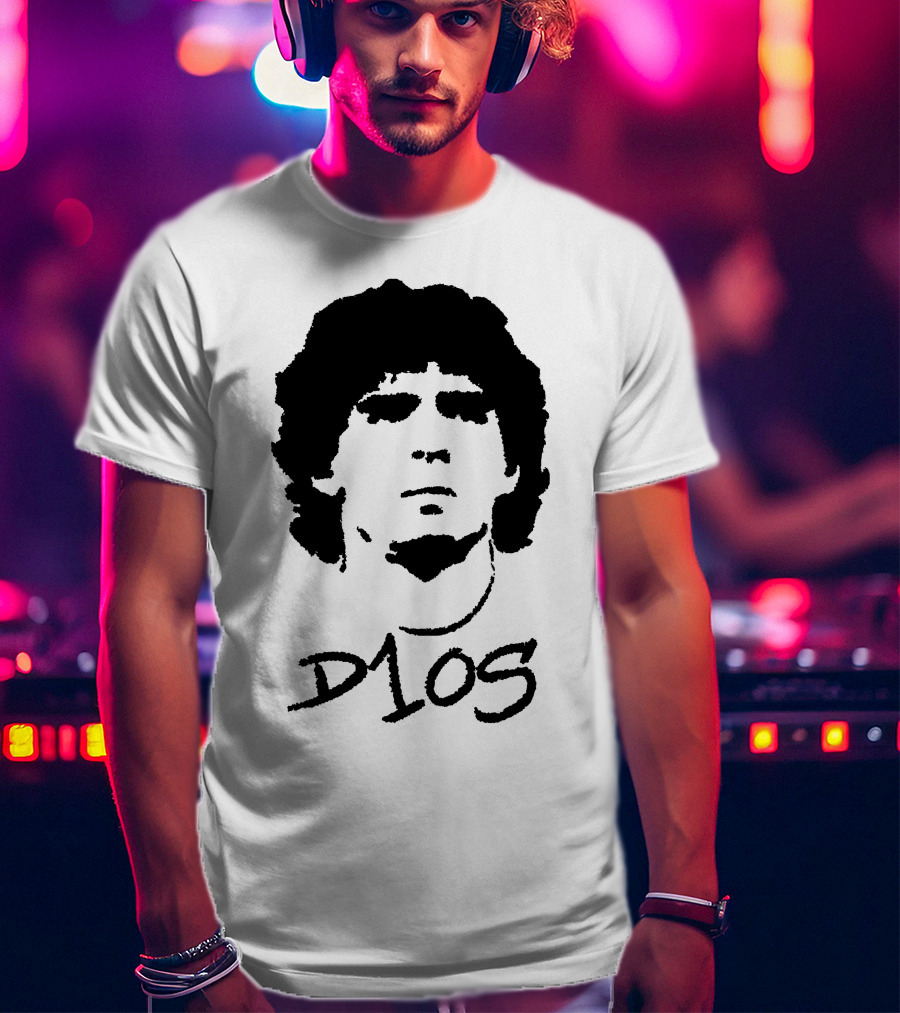 Diego Maradona D1OS Iconic Portrait Legend T-Shirt