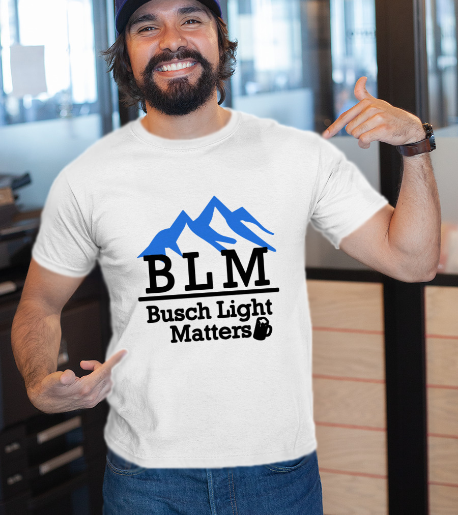 BLM Busch Light Matters Mountain T-Shirt