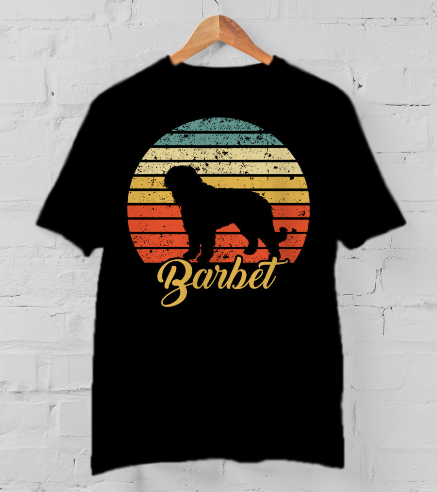 Vintage Barbet Retro Sunset T-Shirt